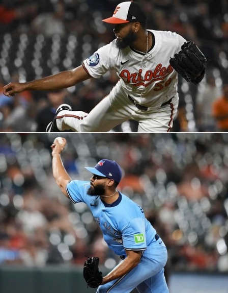 Insólito: El dominicano Seranthony Domínguez vistió el uniforme de Baltimore y Toronto en la doble cartelera del martes