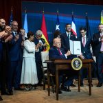 Trump y presidentes latinoamericanos firman proclamación de «coalición militar» contra carteles