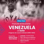 Venezuela: Acervo Histórico del Zulia organiza cine-foro «Venezuela al bate, orígenes de nuestro Beisbol»