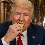 Trump come tacos con Sheinbaum y baila en México y China