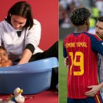 Cuando Messi sostuvo a Lamine Yamal… y el tiempo hizo que Lamine sostuviera a Messi