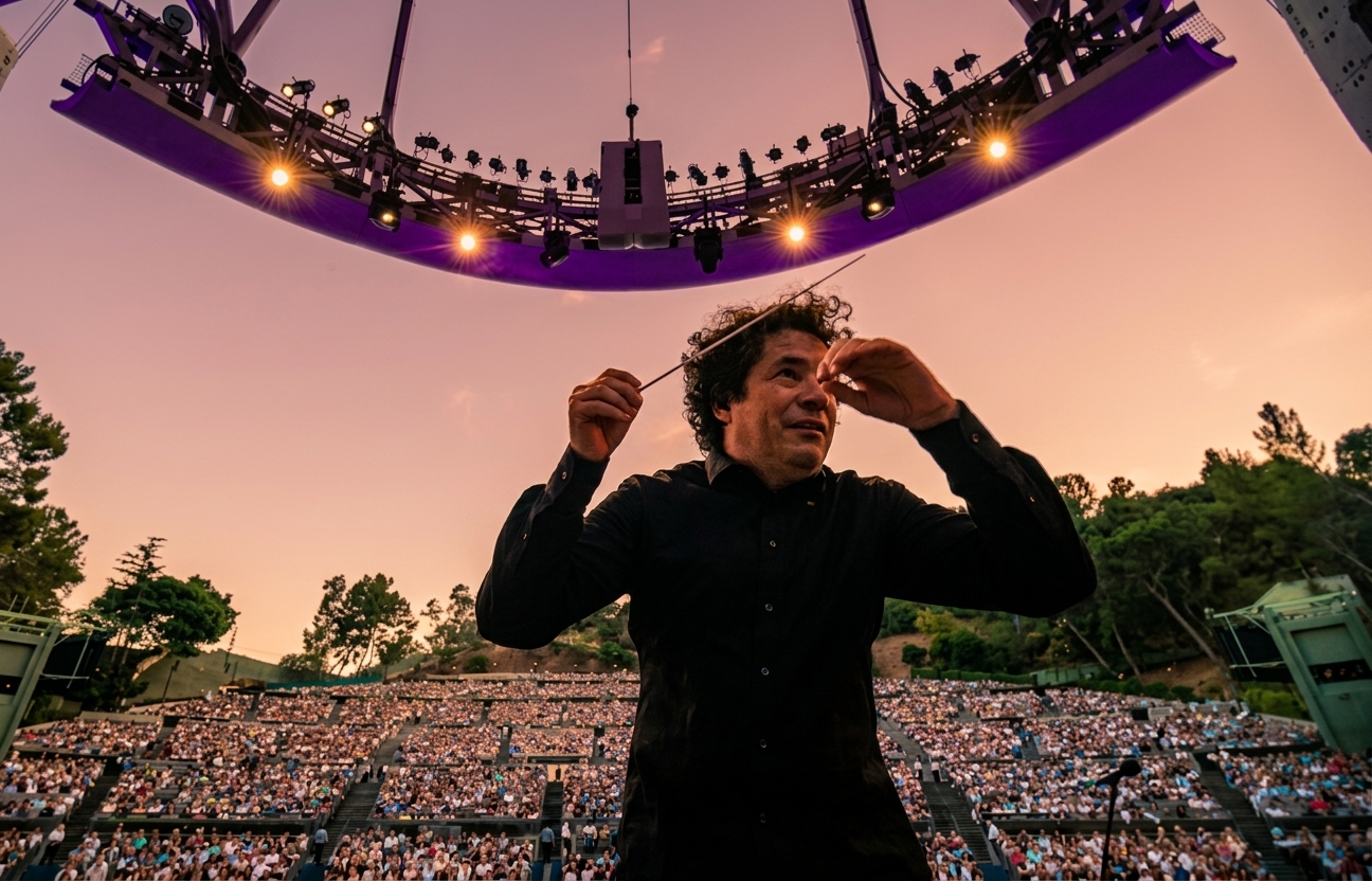 Dudamel se despidió como director de la Filarmónica de Los Ángeles con “Concierto para Venezuela”