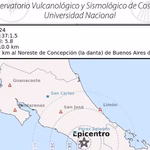 Hoy le tocó a Costa Rica: 2 fuertes temblores sacudieron la zona central del país