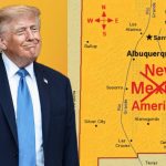 Ahora Trump publica mapa y cambia el nombre de Nuevo Mexico por «Nueva América»